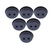Confezione da 6 occhielli per serbatoio carburante, 2 fori, cavo in gomma da 21 mm per anello per decespugliatori, rondelle di ricambio per tappo carburante