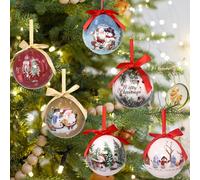 Confezione Da 6 Ornamenti Natalizi Riutilizzabili per Vacanze E Celebrazioni