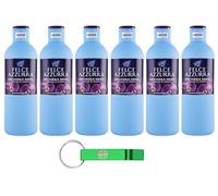 Confezione da 6 Paglieri Felce Azzurra Bagnodoccia Orchidea Nera, Lavaggio corpo orchidea nera, gel doccia 650 ml + portachiavi Beni Culinari