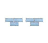 Confezione da 6 panni lavabili for la pulizia, compatibili con iRobot Braava Jet, 240 241, blu