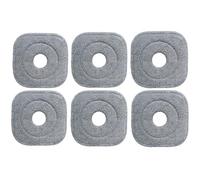 Confezione da 6 panni quadrati in microfibra, compatibili con il mocio True & Tidy SPIN-800 TrueClean M16 Spin Mop, quadrati in microfibra, adatti alla maggior parte dei mocio quadrati (M16-006)