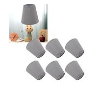 Confezione da 6 paralumi in tessuto per lampadine a candela E14, paralume classico in tessuto con buona trasmissione della luce lampade terra da tavolo soggiorno per camera letto
