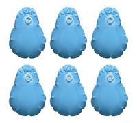 Confezione da 6 pesi di copertura per piscina, in PVC, con gancio, per piscine fuori terra, resistenti alle perdite e comodi da riporre (blu basso)