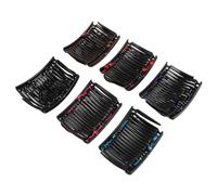 Confezione da 6 Pettini Magici Elastici per Capelli, Fermagli per Capelli Elastici a Doppio Pettine Accessori per Capelli Multiuso, per Donne e Ragazze, con 6 Colori