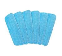 Confezione da 6 pezzi di ricambio per mocio a spruzzo, per pulire il mocio, adatto per tutti i mocio a spruzzo e per pulire i moci, lavabili 40,5 x 15,11 cm, confezione da 6 pezzi di colore blu