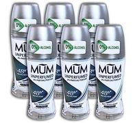 Confezione da 6 pezzi MUM UNPERFUMED ANTIPERSPIRANT DEO ROLL ON 6 X 50 ML