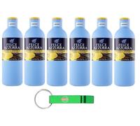 Confezione da 6 pezzi Paglieri Felce Azzurra Bagnodoccia Ebano e Vaniglia, lavaggio corpo in ebano e vaniglia, gel doccia 650 ml + portachiavi gratuito Beni Culinari