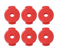 Confezione da 6 piatti in silicone con dado di bloccaggio per tamburo, fissaggio a sgancio rapido, struttura in silicone per supporto di ricambio per percussioni