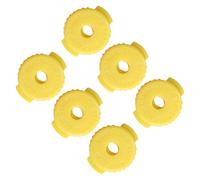 Confezione da 6 piatti in silicone con dado di bloccaggio per tamburo, fissaggio a sgancio rapido, struttura in silicone per supporto di ricambio per percussioni