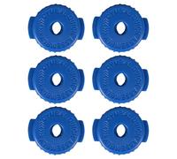 Confezione da 6 piatti in silicone con dado di bloccaggio per tamburo, fissaggio a sgancio rapido, struttura in silicone per supporto di ricambio per percussioni