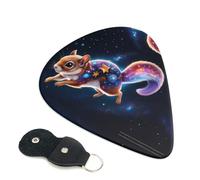 Confezione da 6 plettri colorati Star River Squirrel per chitarra, 0,46, 0,71, 0,93 mm, con fantastici plettri per chitarra elettrica, sottili, medi e pesanti, per chitarra acustica, basso, ukulele