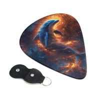 Confezione da 6 plettri Cool Dolphin per chitarra, 0,46, 0,71, 0,93 mm, con plettri per chitarra elettrica, sottili, medi, pesanti, per chitarra acustica, basso, ukulele, confezione da 6