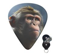 Confezione da 6 plettri per chitarra 3 diversi spessori personalizzati per chitarra a scimmia, plettri per chitarra elettrica e basso, 4 pezzi da 0,46 mm, 4 pezzi da 0,71 mm, 4 pezzi da 0,96 mm
