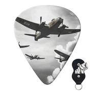 Confezione da 6 plettri per chitarra 3 diversi spessori personalizzati per chitarra della guerra mondiale plettri per chitarra elettrica e basso, 4 pezzi da 0,46 mm, 4 pezzi da 0,71 mm, 4 pezzi da