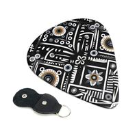 Confezione da 6 plettri per chitarra con supporto, plettri per chitarra personalizzati, antiscivolo, portatili, ukulele, basso, 0,46 mm, per amanti della chitarra acustica, regali