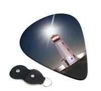 Confezione da 6 plettri per chitarra Peggy's Cove Lighthouse, accessori per basso elettrico chitarra acustica, ukulele, plettri sottili per chitarra con borsa organizer