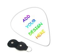 Confezione da 6 - Plettri per chitarra personalizzati, design personalizzato con testo fotografico, plettri per chitarra personalizzati con stampa fronte-retro, regali per uomini e donne