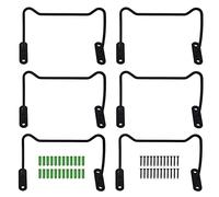 Confezione da 6 portabottiglie in metallo con montaggio a parete | Iron Red Wine Bottle Holder for Kitchen/Bar/Living Room | Space Saving Home Decor, Weatherproof & Sturdy