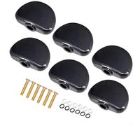 Confezione da 6 pulsanti per accordatura della chitarra, compatibili con macchine folk elettriche e acustiche, con kit hardware (C)