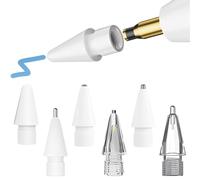 Confezione da 6 Punte Apple Pencil, accessori di ricambio per Apple Pencil Pro, compatibili con Apple Pencil Pro/2a generazione/1a generazione/USB C, pennino per iPad Pro/Air/Mini