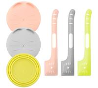 Confezione da 6 Può Coperchio Animali Scatolette Tappo Alimenti Coperchio Per Cani Gatti Universali Coperchi Per Lattine In Silicone Per Animali Domestici Cani e Gatti Barattoli di Alimentazione