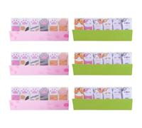 Confezione Da 6 Quaderni Gatti, Quaderni Carini E Divertenti, Quaderni Autoadesivi, Adatti Per Ufficio, Scuola E Casa