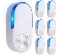 Confezione da 6 repellenti ad ultrasuoni per interni, trappole per topi inserti, per il controllo dei parassiti, per formiche, scarafaggi, roditori, topi, insetti, zanzare, ragno, per casa, ufficio