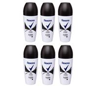 (CONFEZIONE DA 6) REXONA INVISIBLE BLACK AND WHITE ROLL ON 6X50ML
