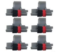 Confezione da 6 rulli di inchiostro per calcolatrice IR-40T nero e rosso per stampante Sanyo CX5322DP M42T Citizen CX123 EL2626 Office Accounting Ribbon Refill