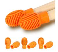 Confezione da 6 smorzatori per bacchette silenziose per esercitarsi silenziosamente, punte in silicone per sostituire i cuscinetti per esercitarsi e proteggere le bacchette, ridurre il rumore delle