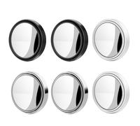 Confezione Da 6 Specchietti Per Angolo Cieco Per Auto, Specchio Convesso Rotante A 360 Gradi, Specchietto Retrovisore Grandangolare Ad Alta Risoluzione