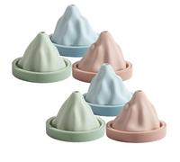 Confezione da 6 stampi per cubetti di ghiaccio a forma di montagna di neve, in silicone, stampi per cubetti di ghiaccio 3D, stampi per cubetti di ghiaccio fatti in casa, fai da te, a rilascio facile