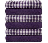 Confezione da 6 strofinacci da cucina in spugna di cotone. Prezzo imbattibile (6 pezzi, viola)