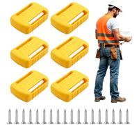 Confezione da 6 supporti per batteria, supporto per batteria, compatibile con Dewalt 18V DCB182 DCB184 DCB181