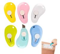 Confezione da 6 taglierina piccola, mini cutter, mini cutter, taglierina portatile, piccolo, universale, coltello da cancelleria per busta, pacchetto, taglio carta, cartone, scatola o imballaggio