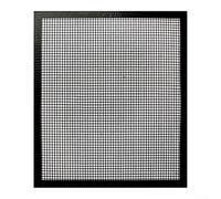 Confezione da 6 tappetini riutilizzabili antiaderenti in rete per barbecue, resistenti al calore, per forno a carbonella a gas, colore argento, 30 x 40 cm