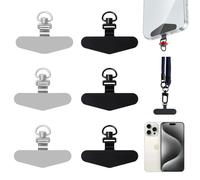 Confezione Da 6, Toppa per Cordino Cellulare, Ultrasottile, Più Forte, Più Durevole, Non Facile Da Rompere, Adattatore Per Catena Per Cellulare, Adatto A Tutte Le Catene