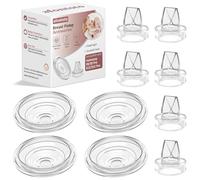 Confezione da 6 valvole a becco d'anatra in silicone e 4 diaframma in silicone compatibili con Momcozy S12Pro/S9Pro/S12/S9 tiralatte indossabile, parti di ricambio per tiralatte Momcozy S12Pro/S9Pro