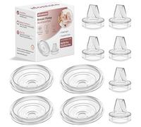 Confezione da 6 valvole a becco d'anatra in silicone e 4 diaframma in silicone compatibili con Momcozy S12Pro/S9Pro/S12/S9 tiralatte indossabile, parti di ricambio per tiralatte Momcozy S12Pro/S9Pro