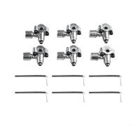 Confezione da 6 valvole perforazione BPV31 per tecnologia di raffreddamento HLK, set di valvole in metallo robusto adatto per tubi da 1/4 5/16 3/8 pollici, sostituisce AP4502525 BPV31D GPV14 GPV31