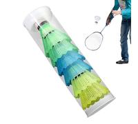 Confezione da 6 volani da Badminton, Colorati per Principianti, Set di volani da Badminton con stabilità e Alta Durata, Palle da Badminton per Allenamento al Chiuso e all'aperto