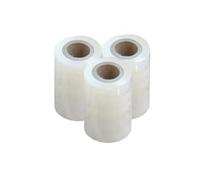 Confezione da 60 bobine di film estensibile trasparente mini roll, spessore 23 my, altezza 10 cm