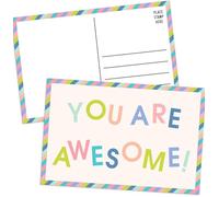 Confezione da 60 cartoline motivazionali, biglietti di incoraggiamento 4x6 con affermazioni positive per bambini e adulti, note di gentilezza