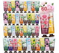 Confezione da 60 creme per le mani, set regalo per donne, idratanti per mani secche e screpolate, mini crema per le mani multipack, piccoli regali per mamma, insegnante, infermiera, lavoratori, feste