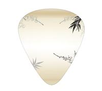 Confezione da 60 plettri personalizzati per chitarra, in bambù e fiori di ciliegio, stampa zen, accessori per chitarra, basso, ukulele, regali per uomini e donne