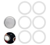 Confezione da 7 Anelli di Tenuta Per Caffettiera Espresso 6 Tazze, Guarnizione di Ricambio In Silicone, Anelli di Tenuta Per Caffettiere (6 Anelli di Tenuta In Silicone + 1 Filtro In Acciaio, 6 Tazze)