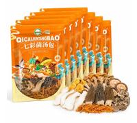 Confezione Da 7 Basi For Zuppa Di Funghi E Datteri Rossi - Comodo Mix Selvatici Tutto In Uno For Un Brodo Facile Fatto In Casa