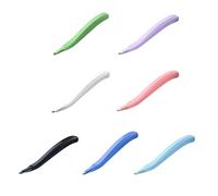 Confezione da 7 estrattori colorati per graffette da scrivania, compatti, a forma di penna, sicuri per la carta, struttura in metallo ABS, estremità leggera per raccogliere graffette