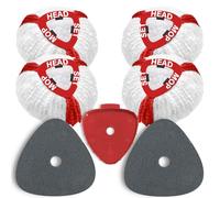 Confezione da 7 ricambi per mop per Vileda Turbo Mop, ricambi per mop e spazzolone con 4 testine in microfibra, 2 spazzole in spugna e 1 raccordo per cucina, bagno e vetri