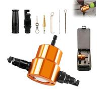 Confezione Da 7 Taglia Lamiera Per Avvitatori A Batteria Taglia Lamiera Regolabile A 360 Gradi Roditrice Lamiera Doppia Per Trapani Punzoni Utensili Da Taglio Doppia Testa